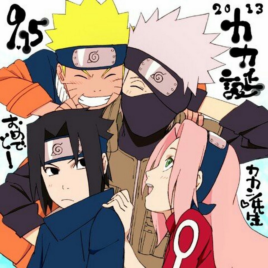 Team 7 Наруто, Какаши, Саске, Сакура