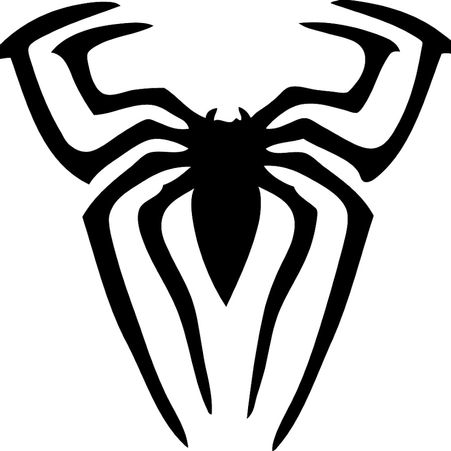 Человек паук контур