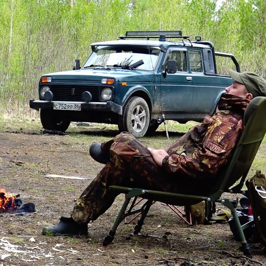 Едем на рыбалку на ниве шевроле