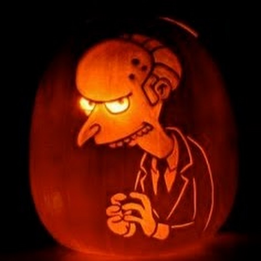 Simpsons pumpkin carving