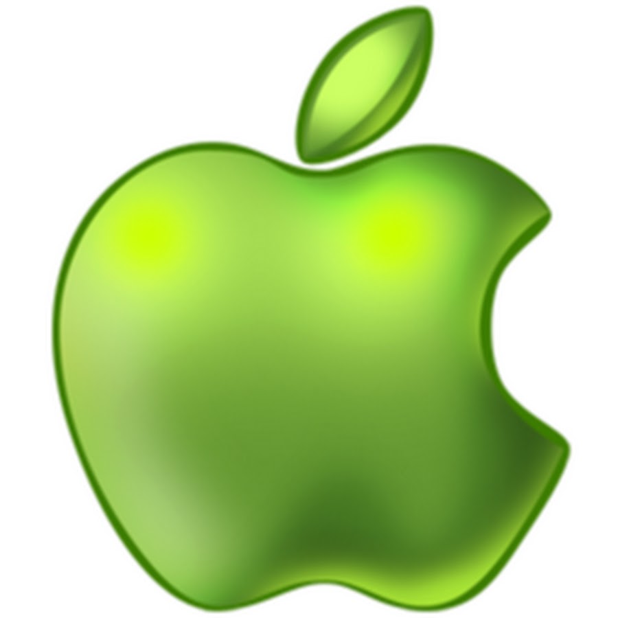 Зеленое яблоко айфон