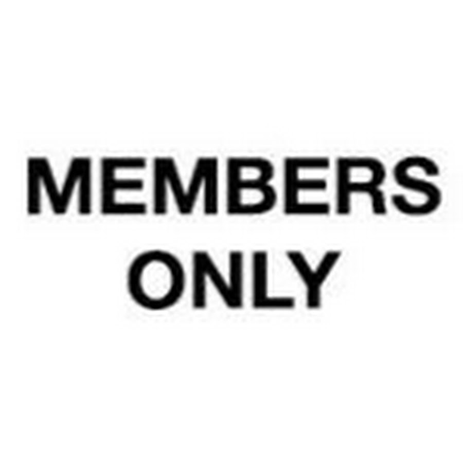 Members only 1. Members only. Staff only icon.