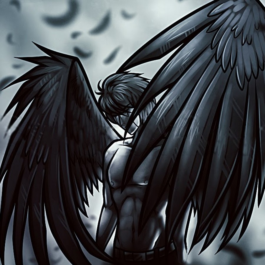 Чернокрылый ангел аниме
