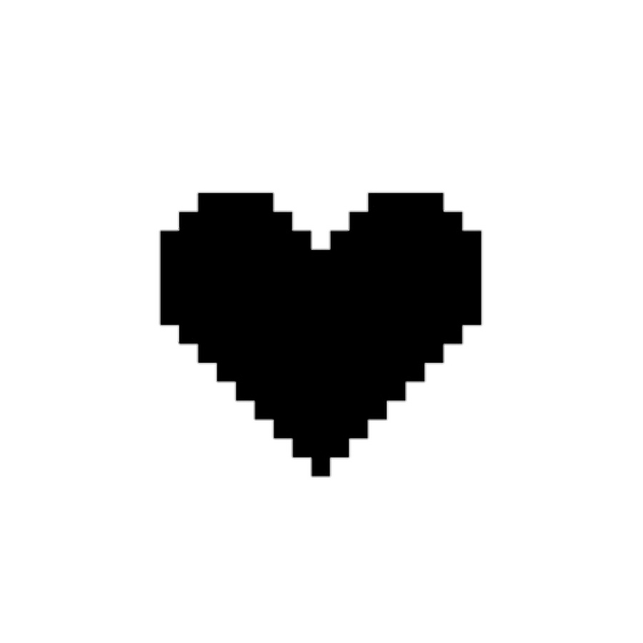 Пиксельное сердце символ
