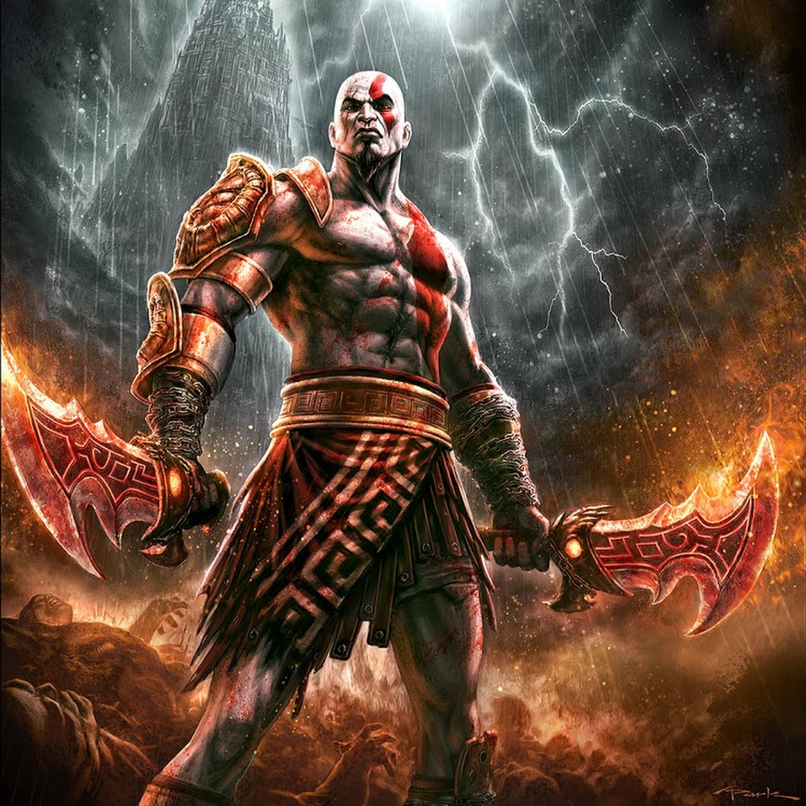 Кратос God of War 3 арт
