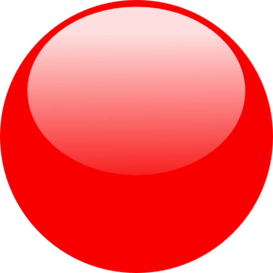 Красный кружок на прозрачном фоне