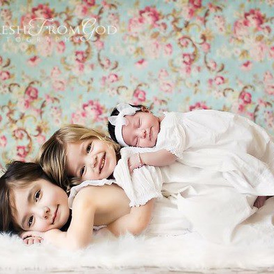 Фотосессия с тремя дочками