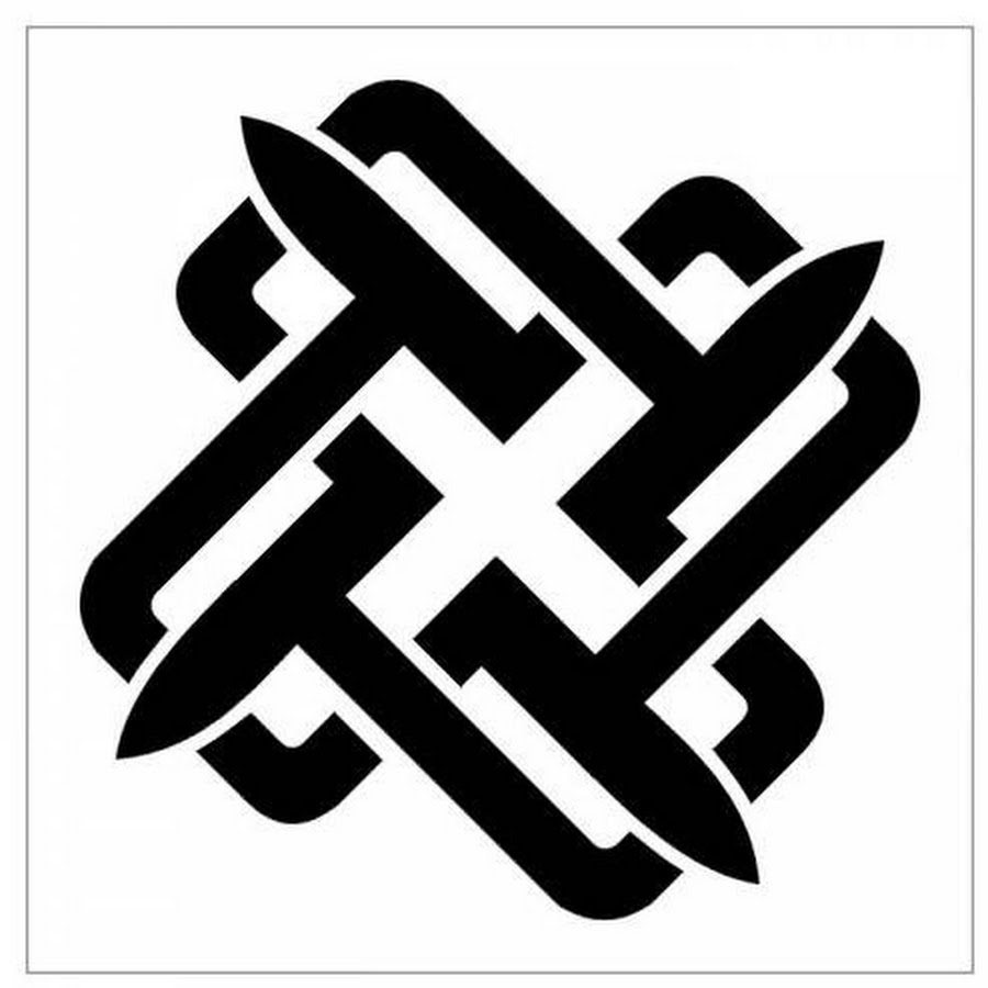 Славянские символы черно белые