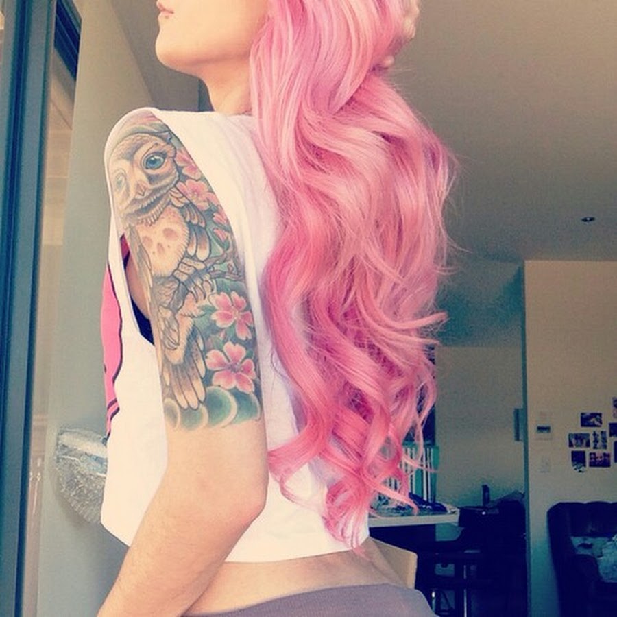 Colored hair and tattoos tumblr