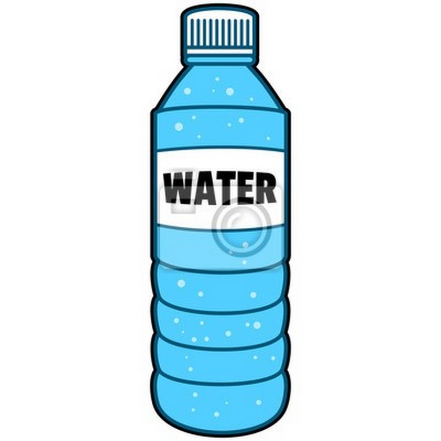 Нарисованная бутылка воды