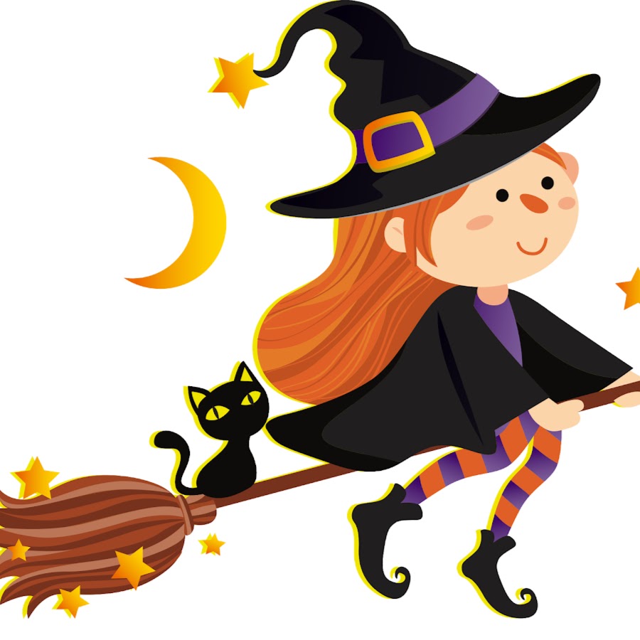 Хэллоуин ведьма рисунок без фона