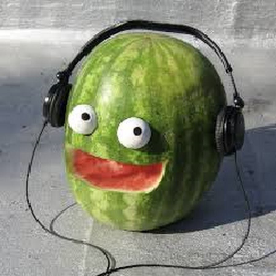 Арбуз с лицом мем TheGamingMelon - YouTube