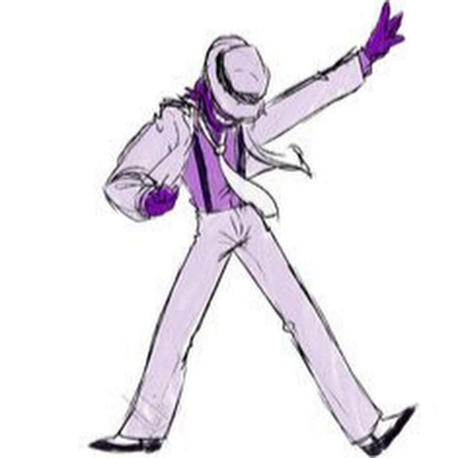Фиолетовый парень танцует