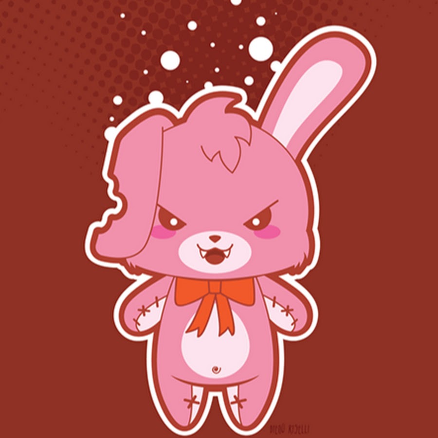 Кролик на розовом фоне