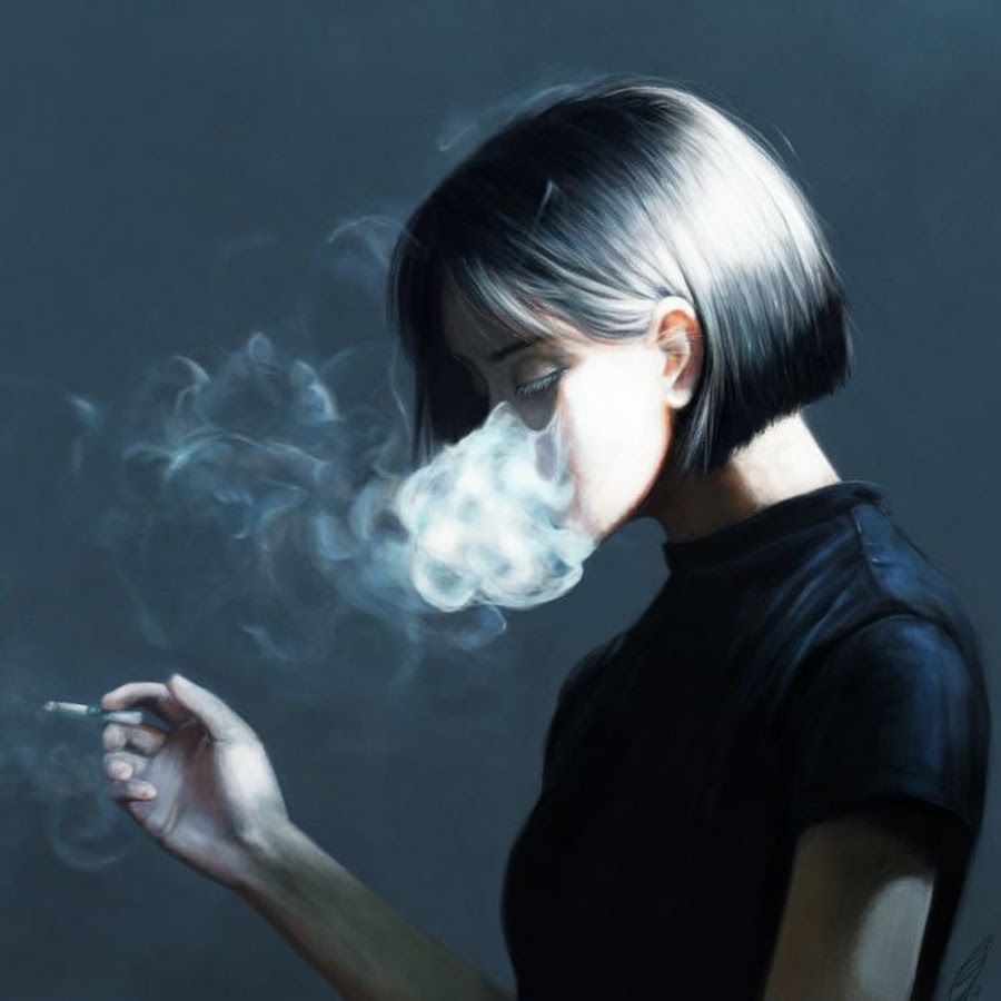 Эстетика курения девушки