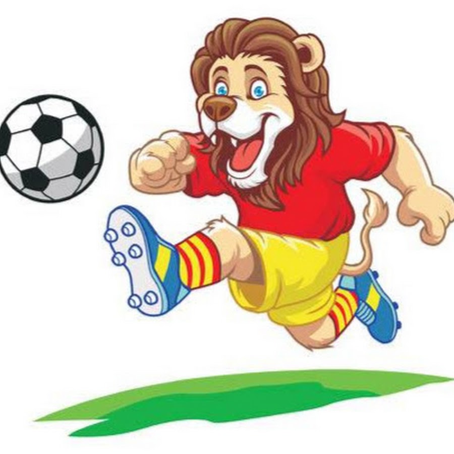 Львенок с футбольным мячом