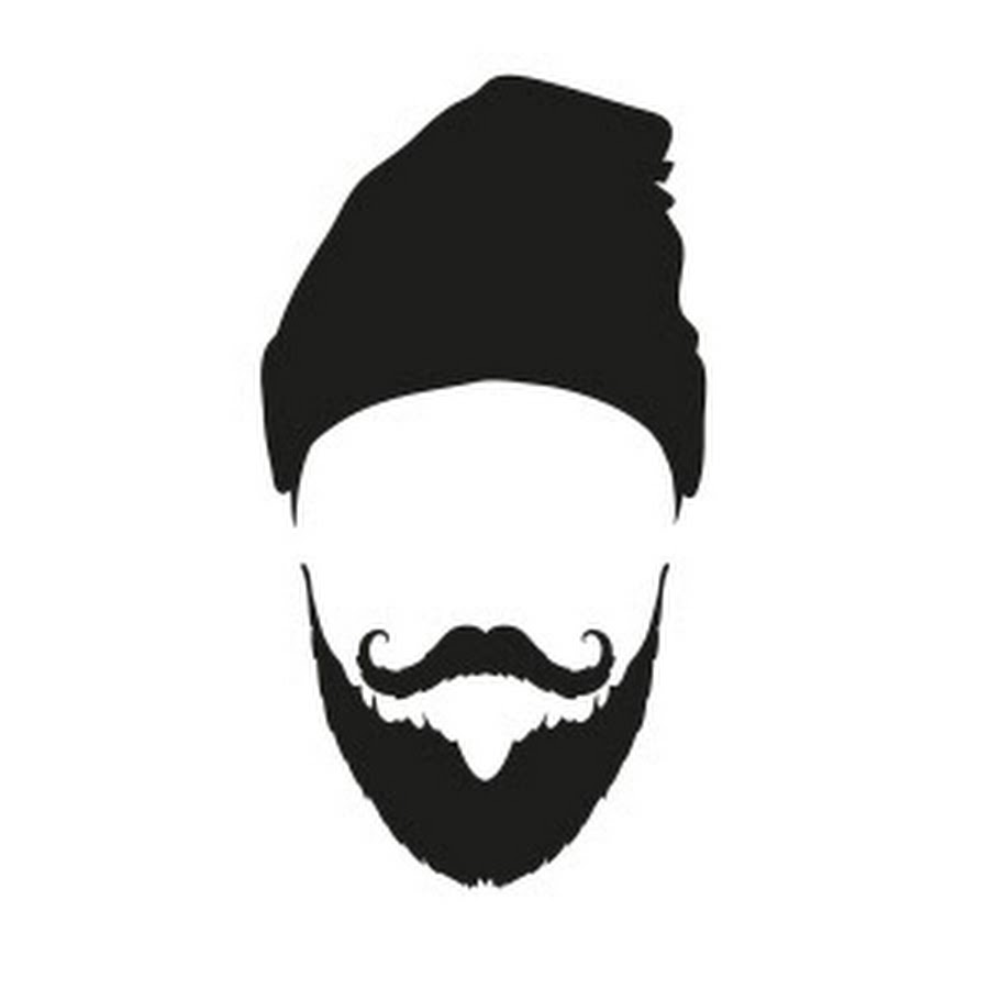 Борода логотип в шапке