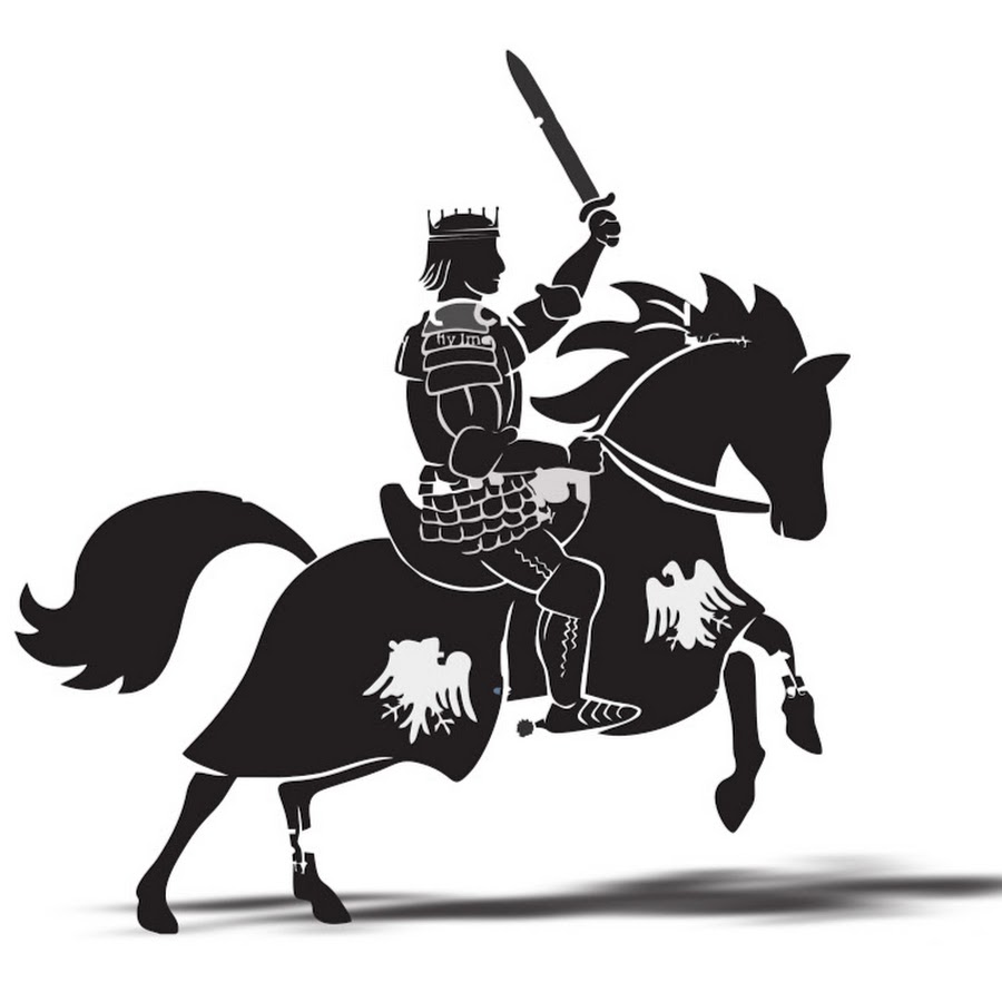 Рыцарь на коне вектор