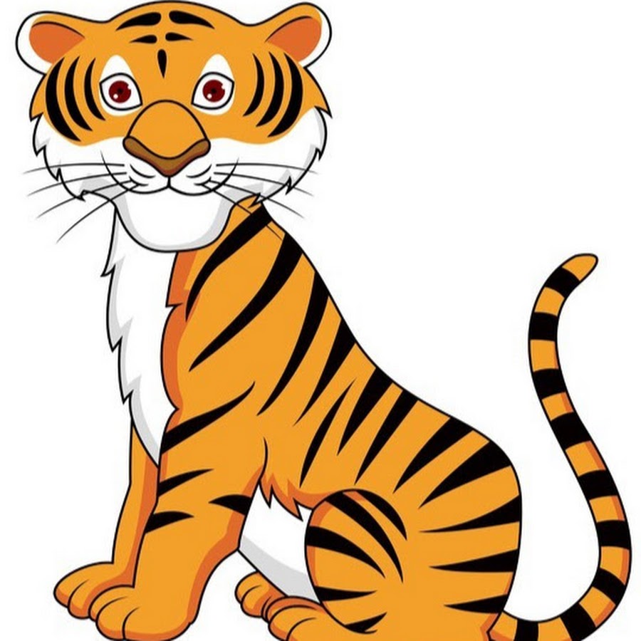 Тигр вектор на прозрачном фоне