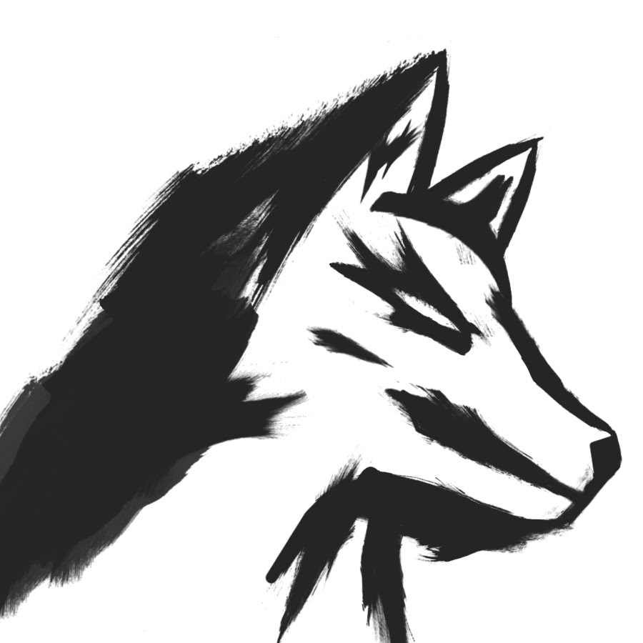 Волк арт логотип