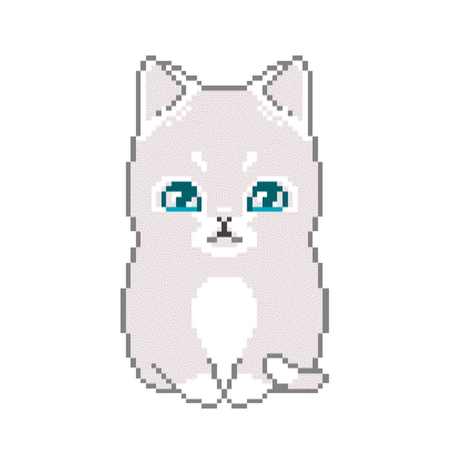 Милый пиксельный котенок