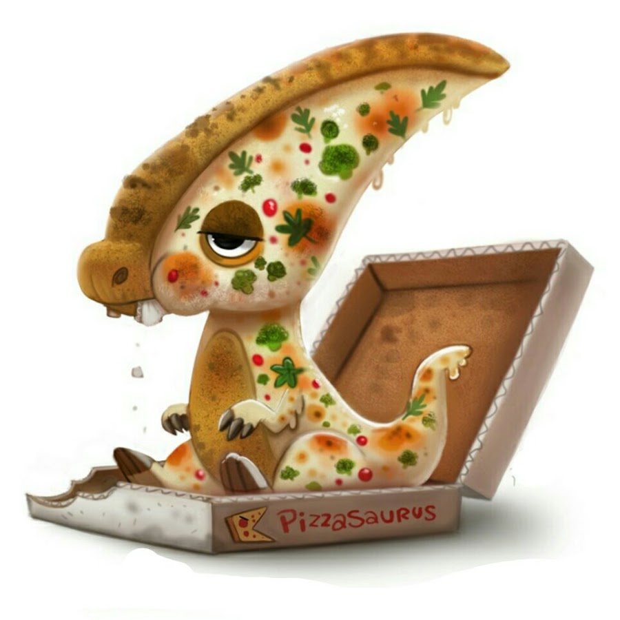 Пицца динозавр