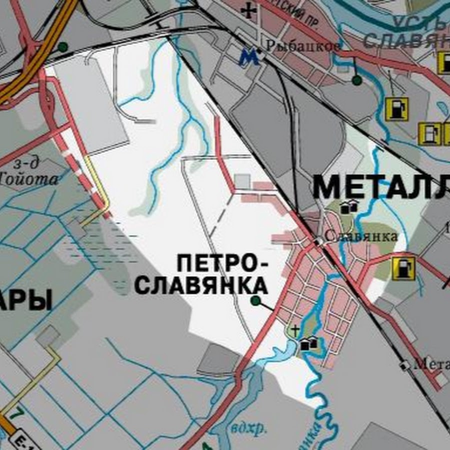 Кадастровая карта петро славянка