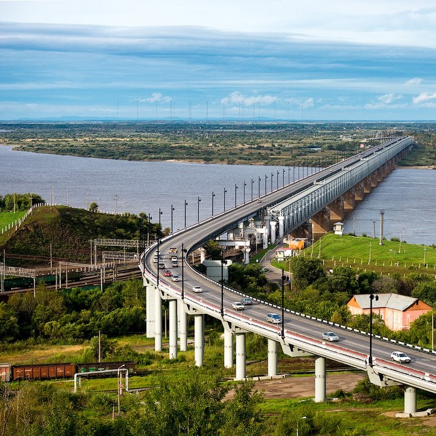 Мост через Амур в Хабаровске