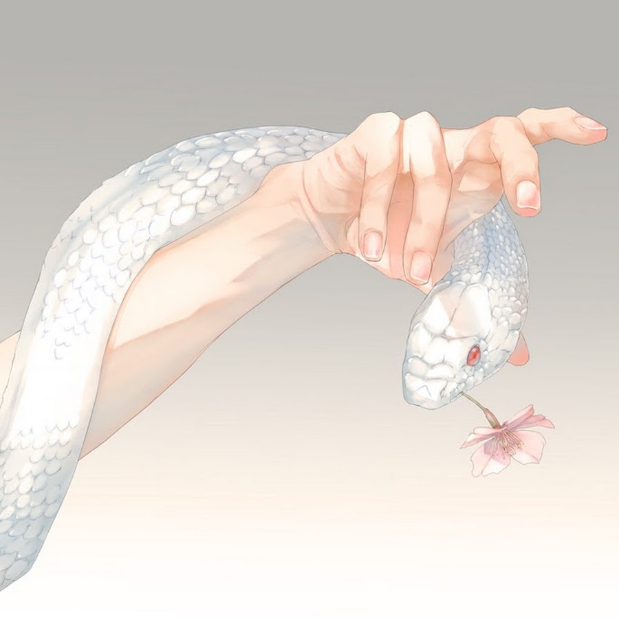 Белая змея мультфильм арт