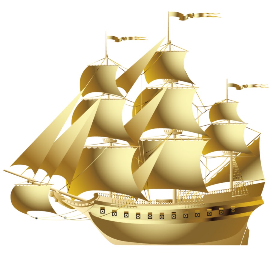 Корабль с золотыми парусами