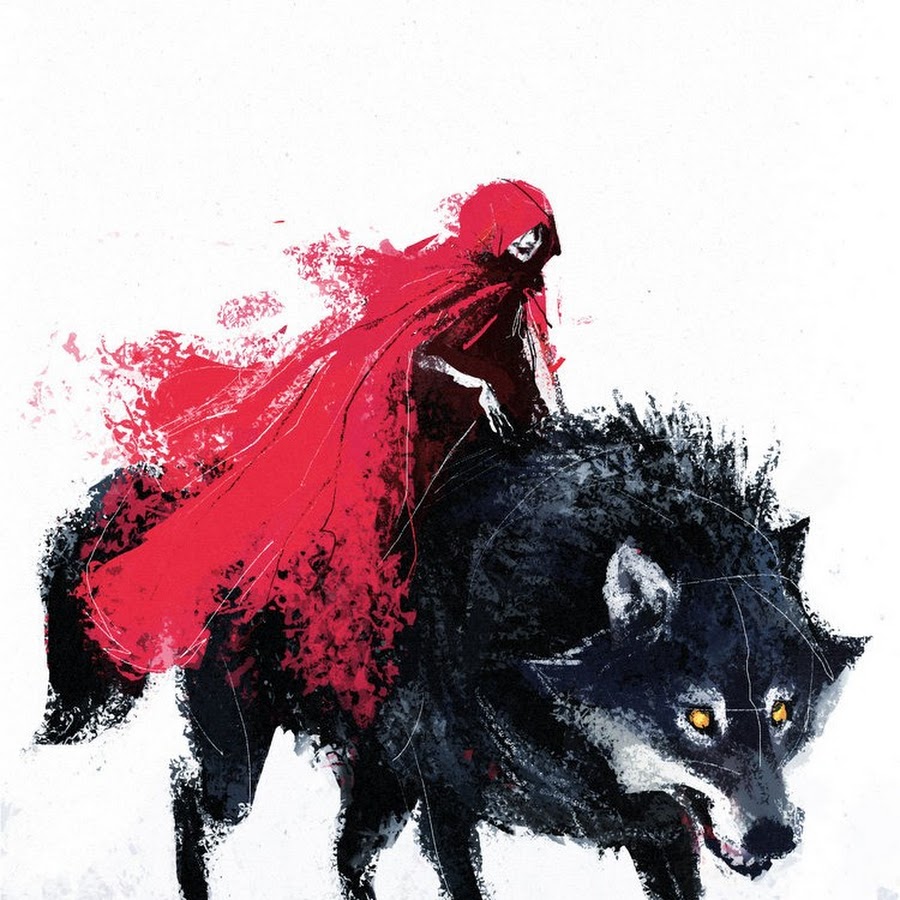 Красный волк арт