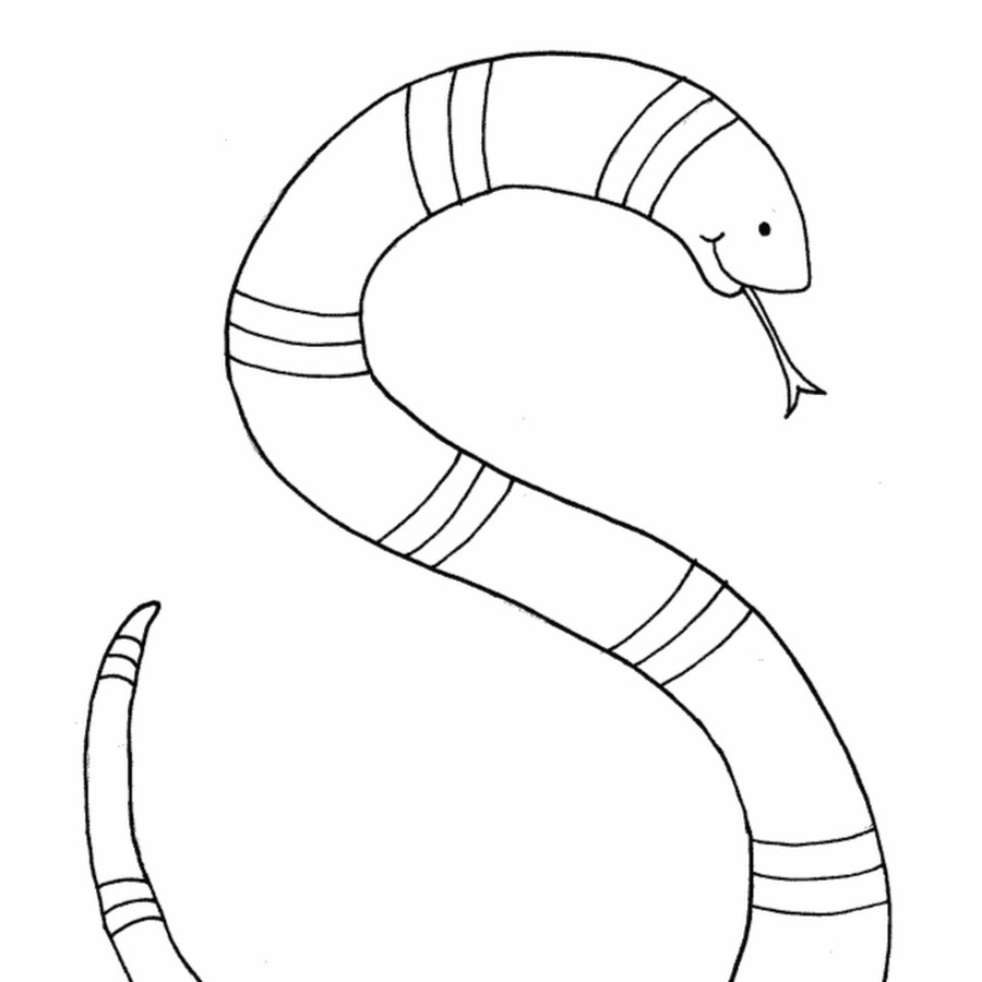 Шаблон змеи для вырезания