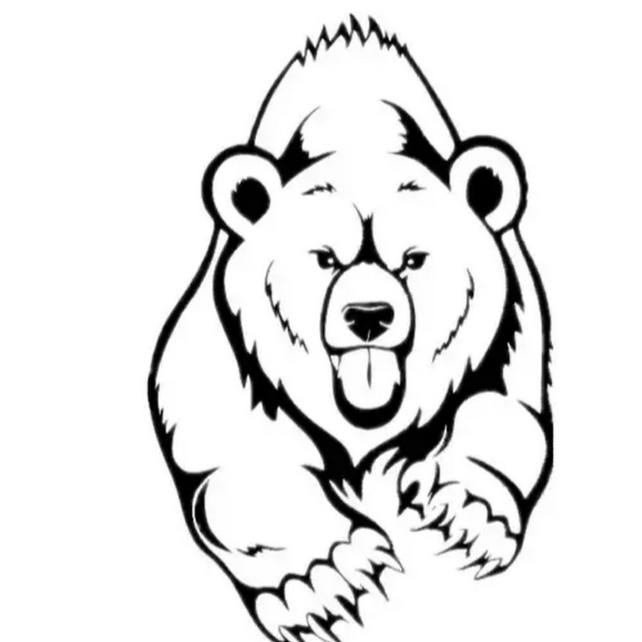 Схематичное изображение медведя
