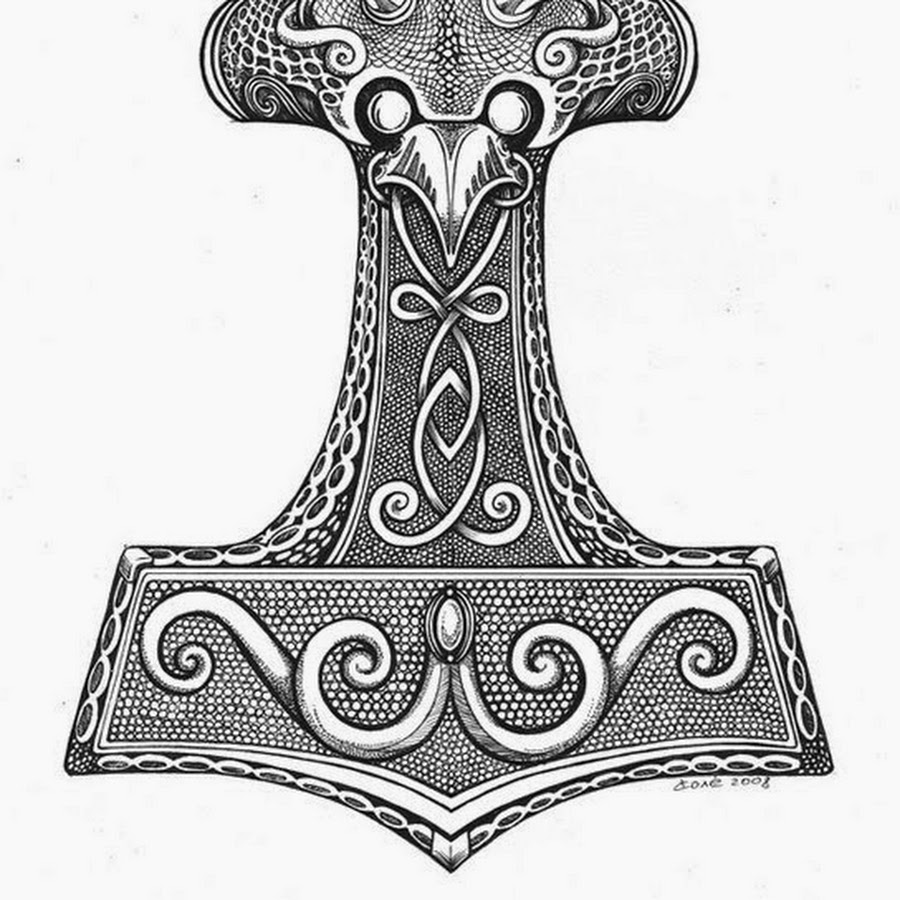 Скандинавские символы молот тора