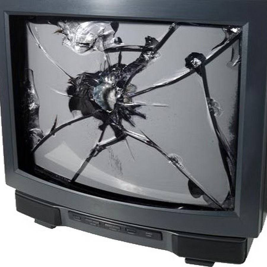 Разбитый кинескопный телевизор