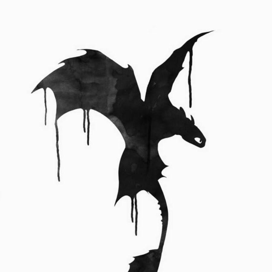 Ночная фурия дракон тату