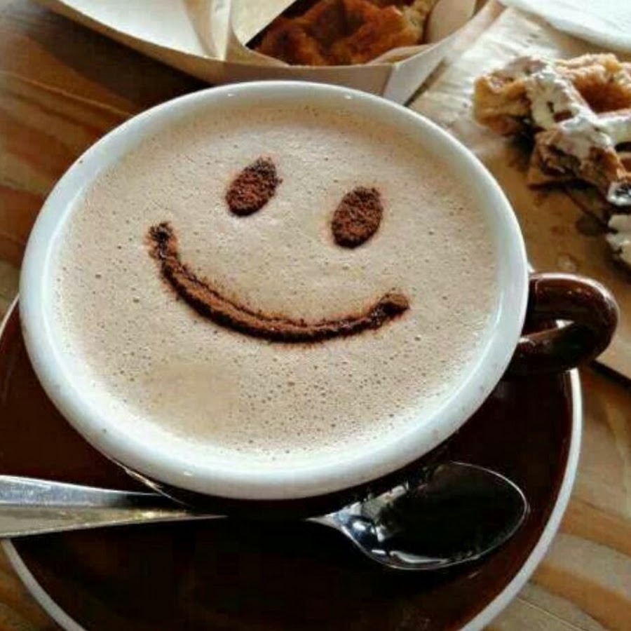Кружка кофе с улыбкой