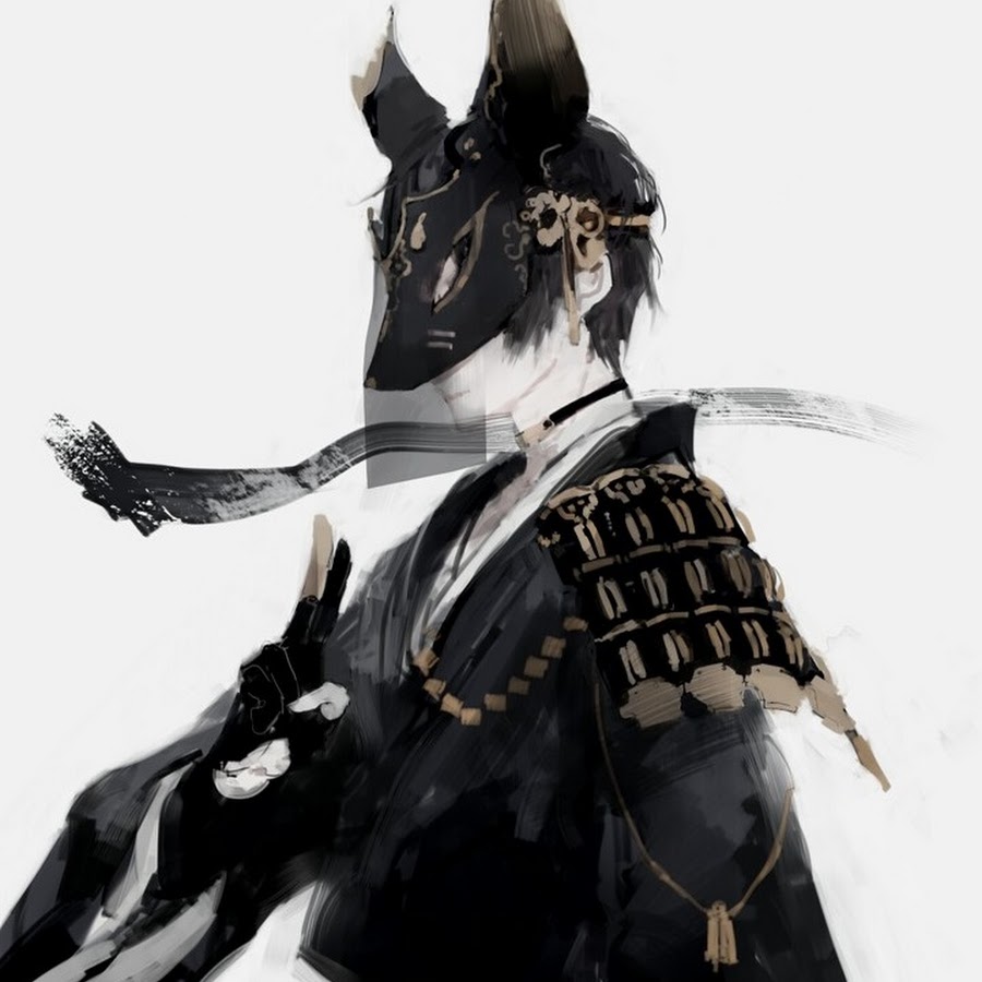 Самурай в маске Кицунэ
