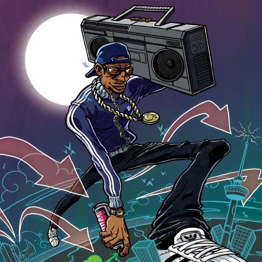 Иллюстрации в стиле хип хоп