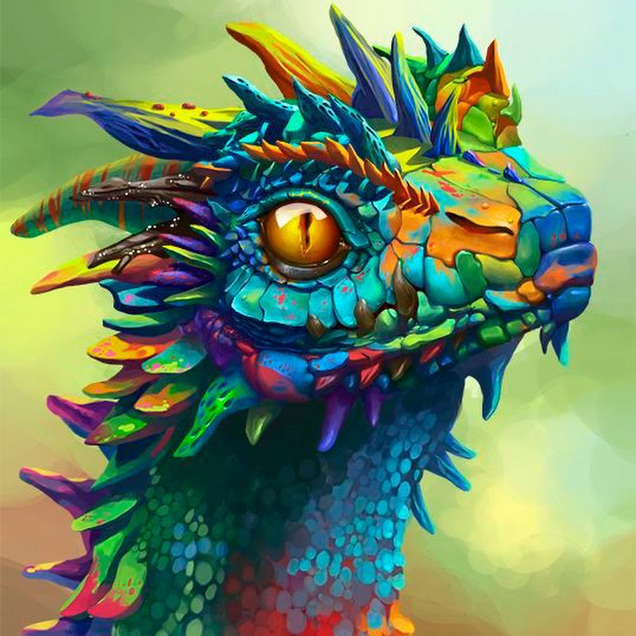 Рисунки драконов цветные