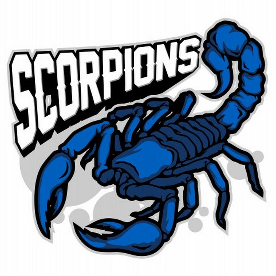 Скорпион лого синий