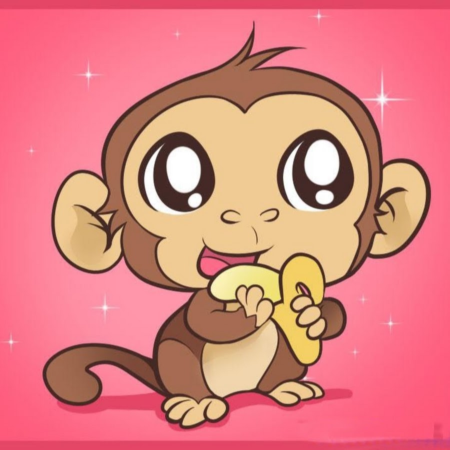 Рисунки милых обезьянок