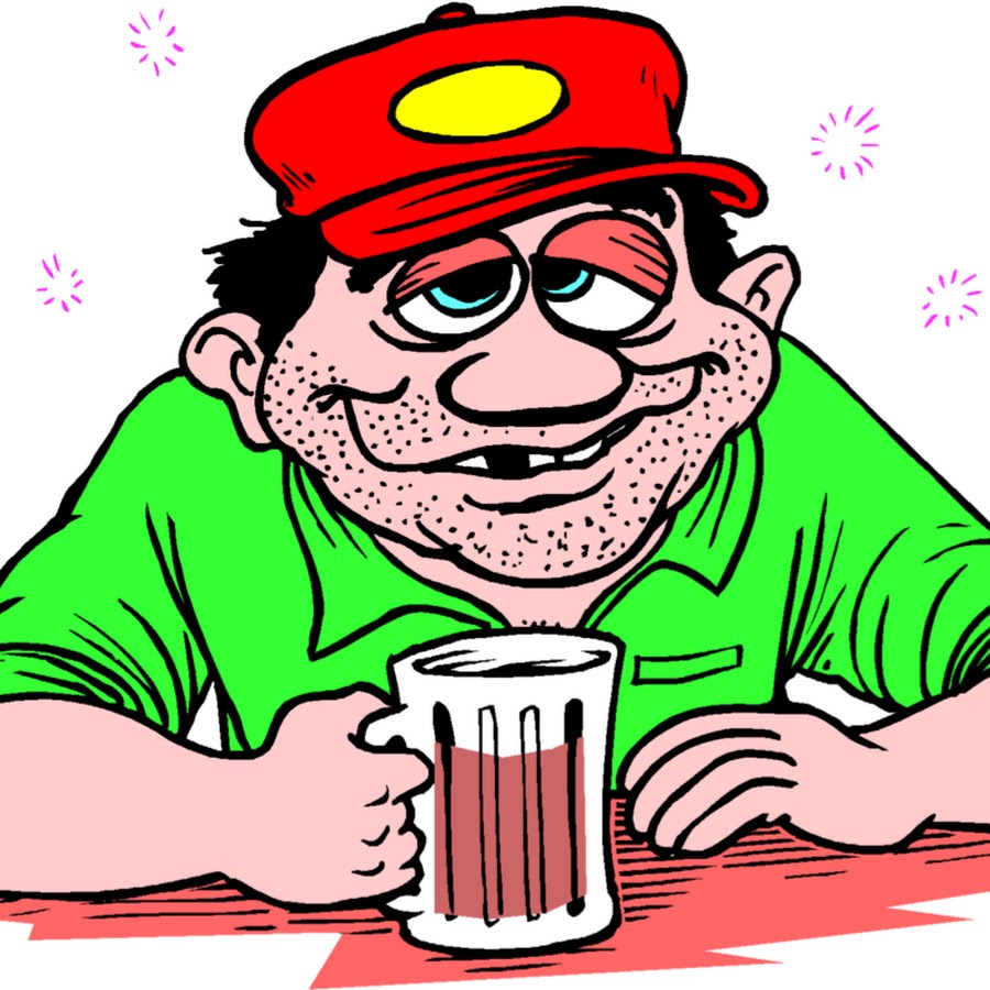 Пьяный мужик карикатура