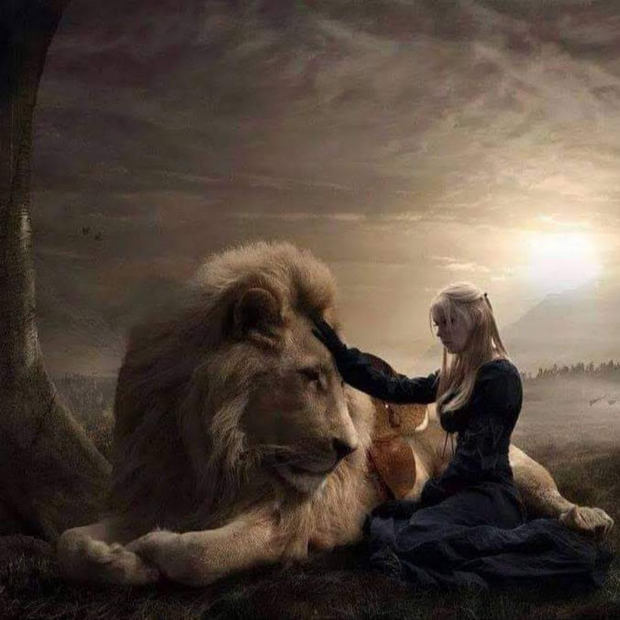 картинки женщина и мужчина лев