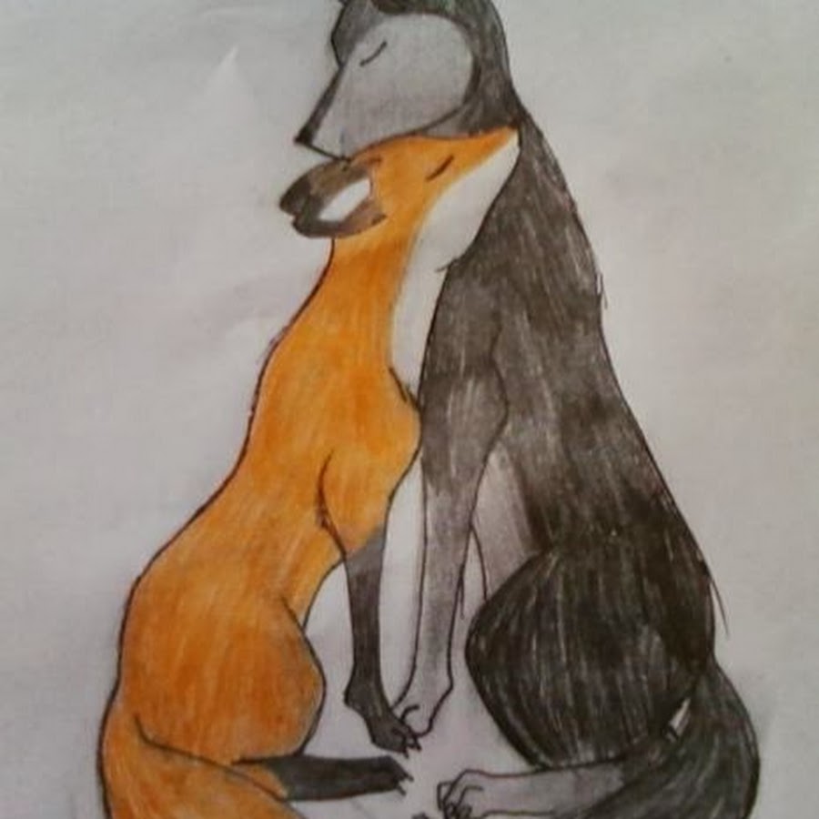 Рисовать лису и волка
