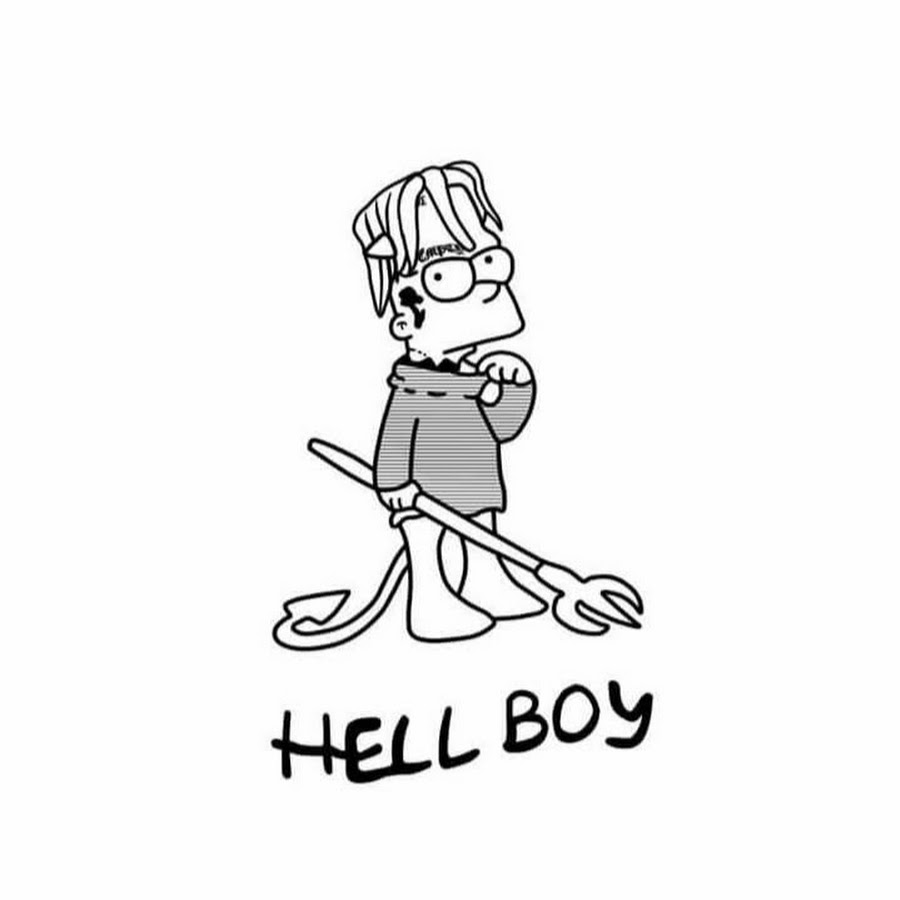 Lil Peep Hellboy эскиз