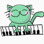 Green Cat Piano