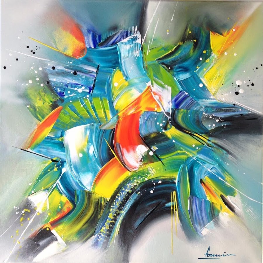 Lilian Fournier art abstrait - YouTube