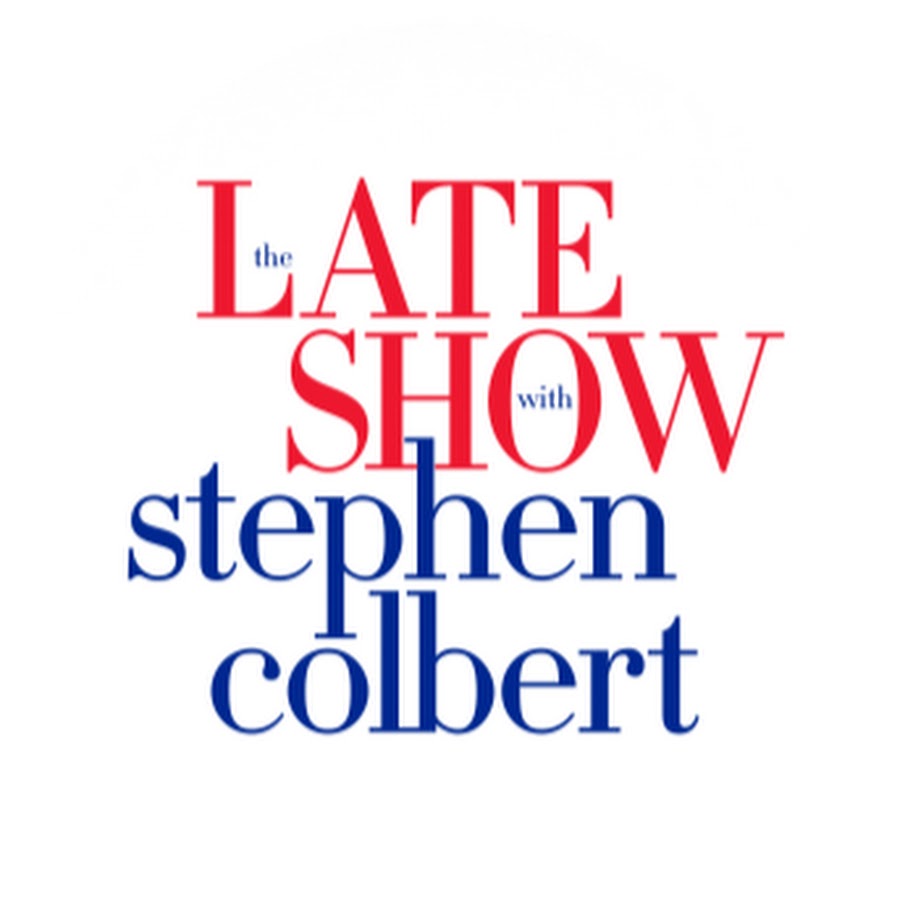 Ready go to ... https://www.youtube.com/channel/UCMtFAi84ehTSYSE9XoHefig [ The Late Show with Stephen Colbert]