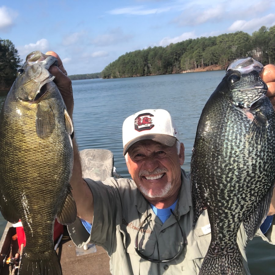 old man fishing on the lake fish' Bucket Hat